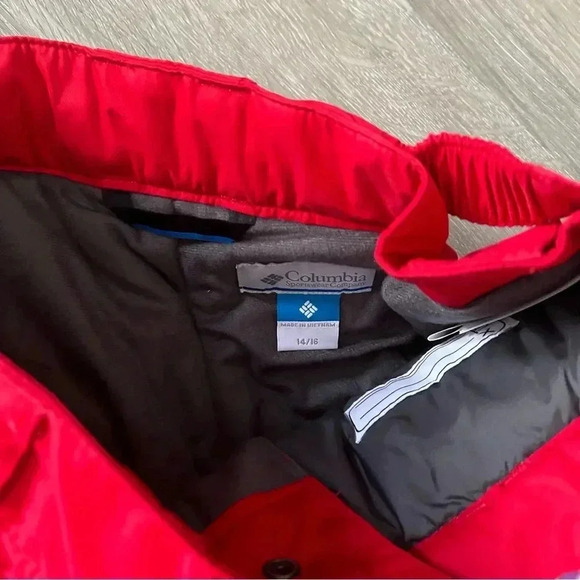 NWT Boys Columbia Red Omni Heat Bugaboo Snow Pants Adjustable Waist Size 14/16 - Picture 4 of 4